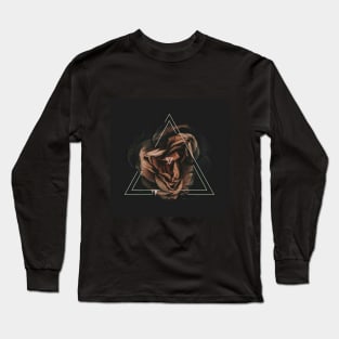 Geometric Pyramid Flower Long Sleeve T-Shirt